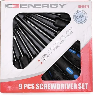 Produktbild von ENERGY Schraubendreher-Set NE00371 Chrom-Vanadium-Stahl