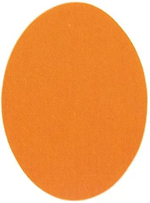 6 Kniebeschermer-Patches für Kinder, Orange, 10,5 x 8 cm, zum Aufbügeln