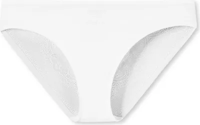 Zdjęcie produktu dla SCHIESSER Majtki damskie, niewidoczna koronka - Single Jersey, koronkowe detale White XL (X-Large)
