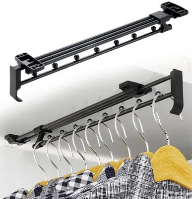 Immagine prodotto di Appendiabiti regolabile - Estensibile - 40-71 cm - 1 pezzo - Appendiabiti - Asta per guardaroba