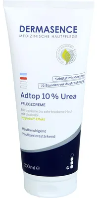 Produktbild von DERMASENCE Adtop 10 % Urea Pflegecreme für trockene bis sehr trockene Haut, 200 ml Creme