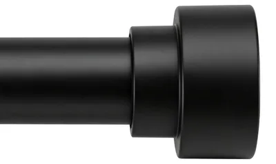 Gordijnroede ausziehbar matt schwarz Ø 25 mm 80–400 cm