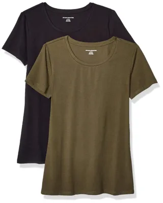 Immagine prodotto di Maglietta da donna Essentials a maniche corte e con scollo rotondo, taglia standard