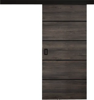 Produktbild von MIRJAN24 Schwebetür Werdi Plus, Stilvoll Zimmertür, Wohnzimmer, Praktisch (Größe: 100 cm, Farbe: Dunkel Esche)