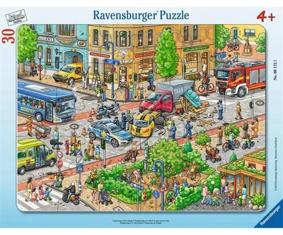 Image de Ravensburger Puzzle cadre 30 pièces En route dans la ville