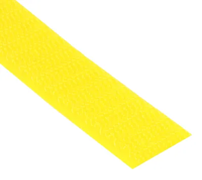 Produktbild von Klettband zum Nähen - Hakenband - Textilbefestigung - Gelb 20 mm x 3 m