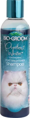 Produktbild von BioGroom Purrfect White Feuchtigkeitsspendendes und aufhellendes Katzen-Shampoo, Konzentrat 1:4, 236 ml (Verdünnt 1.2 L)