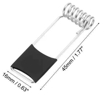 Produktbild von 45x16mm Deckenleuchte Federklemmen 24 Pack Emittierende Diode Einbauleuchte Zubeh?r Befestigung Klammern fš¹r Decke Lampe Schwarz