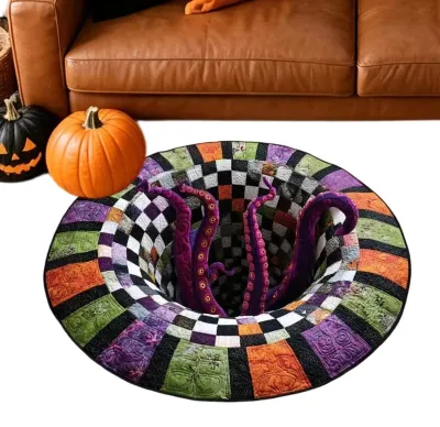 Produktbild von Halloween-Teppich – Rutschfestes Design mit Totenkopfmotiv