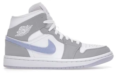 Produktbild von Jordan 1 Mid Wolf Grey Aluminum (Women's) - EU 42.5