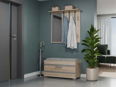 Image de Porte-manteau pratique avec miroir