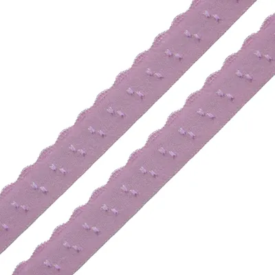 Wäschegummi Faltgummi Ziergummi 10mm Dessous-Gummi Faltgummi ab 1m elastisches Einfassband Saumband flieder