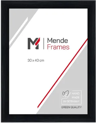 Produktbild von MendeFrames H370 Bilderrahmen Antireflexglas Schwarz 30x40 cm