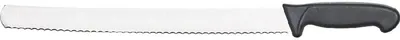Produktbild von Konditormesser m. Wellenschliff - Griff schwarz - Klingenlänge 36 cm