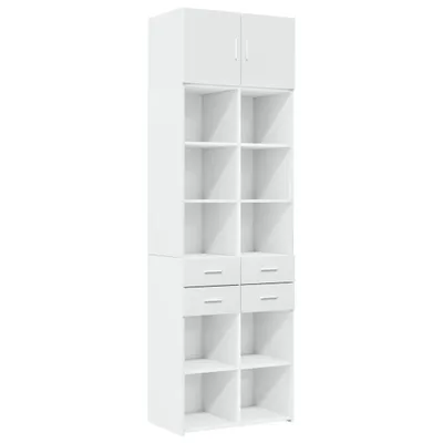 Produktbild von Hochschrank Weiß 70x42,5x225 cm Holzwerkstoff