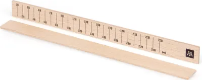 Zdjęcie produktu dla Metrie, szpatułka drewniana prosta, ze skalą w mm, 3,2 mm x 25 mm x 310 mm, 1 szt.