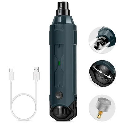 Produktbild von Hunde Katzen Krallen schleife, 6-Gang-Hundekrallenschleifer, Ultra leiser elektrischer Tiernageltrimmer, schmerzfrei, Für Katzen und Hunde geeignet