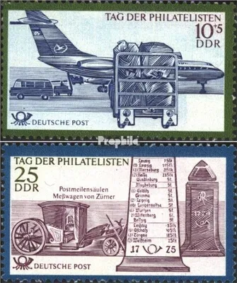 Produktbild von Briefmarken DDR 1971 Mi 1703-1704 (kompl.Ausgabe) postfrisch Tag der Philatelisten