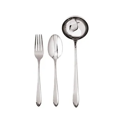 Immagine prodotto di Sambonet S0448 Dream, set di posate da servizio da 3 pezzi, acciaio inossidabile argentato