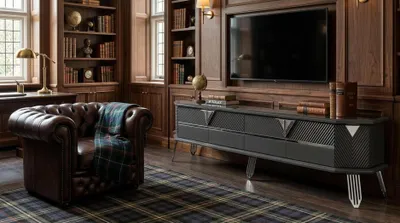 Produktbild von Unterblock Stil modern schwarz Wohnzimmer bequem praktisch geräumig