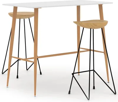 Image de Ensemble de bar 3 pcs Blanc