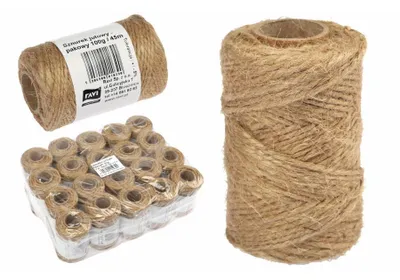 Immagine prodotto di Spago da imballaggio in iuta 45 m 100 g - naturale e resistente