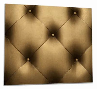 Produktbild von Wallario Herdabdeckplatte aus Glas, Größe 60 x 52 cm 1-teilig, Motiv Goldene Ledertür
