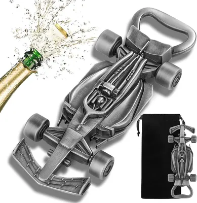 Productafbeelding van Cadeau - Raceauto flesopener - Uniek biercadeau voor mannen - Mannengeschenken - Kerstcadeaus - Vaderdagcadeau