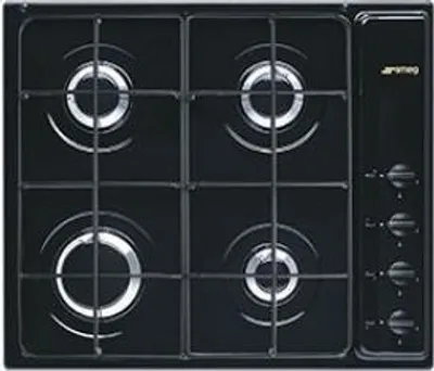 Immagine prodotto di Smeg S64SN Piano Cottura Da Incasso a Gas 60cm 4 Fornelli Nero