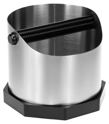 Kaffeesatz-Klopfbox aus Edelstahl, 15x15x13 cm, für Espressomaschinen
