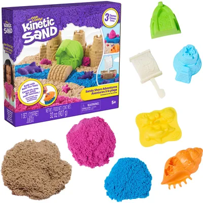 Produktbild von Kinetic Sand Strand Abenteuer Set, Mehrfarbig, Junge/Mädchen, 5 Jahr(e), Kunststoff, CE, 1,13 kg