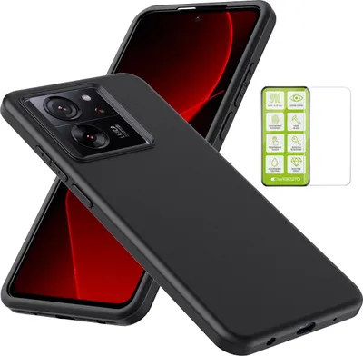 Obrázok produktu pre Silikónové puzdro pre Xiaomi 13T / 13T Pro, sklenené puzdro na mobil, obal, kryt