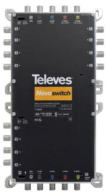 Zdjęcie produktu dla Televes 714404, 5 wejś., 12 wyjś., 950 - 2400 MHz, 47 - 862 MHz, 3 dB, 4 dB