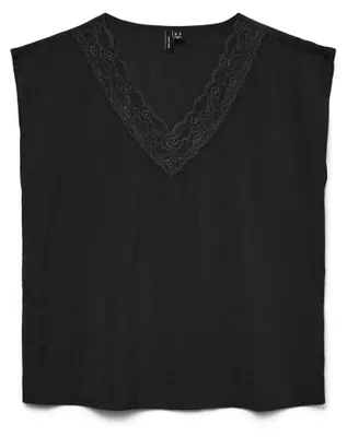 Imagen del producto de Vero Moda VMSAFA, camiseta sin mangas, para adultos, para mujer, color negro, diseño liso
