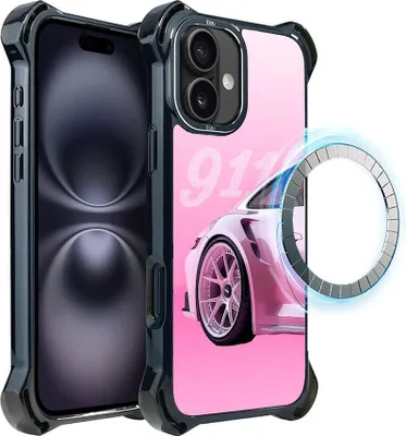 Produktbild von iPhone 16 Plus IBIZU DropGuard Ultra Case mit MagSafe, TechDrive, 911 Pink