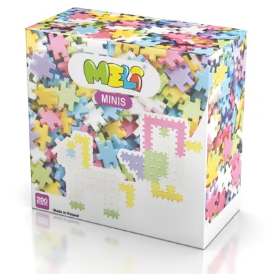 Image de Meli Minis Pastel 200 blocs de construction en plastique
