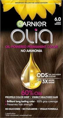 Produktbild von Garnier Olia Dauerhafte Haarfarbe 6.0 Hellbraun