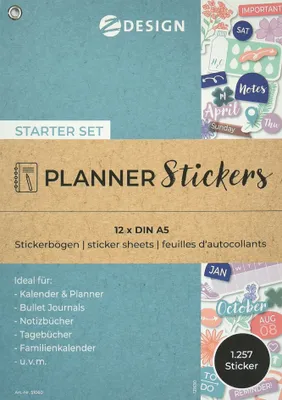 Produktbild von AVERY Zweckform ZDesign Planungs-Sticker "STARTER SET" 1.257 Sticker