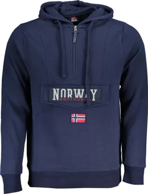 Obrázok produktu pre Fleecová mikina s kapucňou a vreckom na zips NORWAY 1963 : Veľkosť - XL Veľkosť: XL