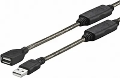 Produktbild von Vivolink PROUSBAAF20, 20 m, USB A, USB A, USB 2.0, Schwarz