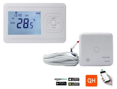Immagine prodotto di Termostato per riscaldamento a pavimento Wifi V3 con ricevitore
