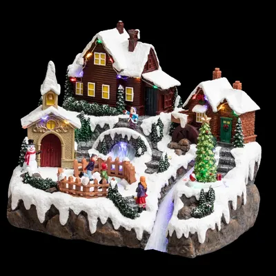 Produktbild von Weihnachtskrippe Dorf mit Eis gefesselt