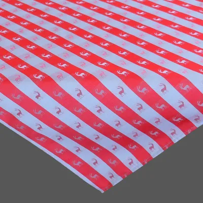 Produktbild von Tischdecke Tischläufer Hirschmotiv Weihnachten Winter Karo rot - 110 x 110