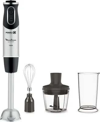 Zdjęcie produktu dla Moulinex DD6558, Blender immersyjny, 0,8 l, Funkcja pulse, 1000 W, Stal nierdzewna, Czarny