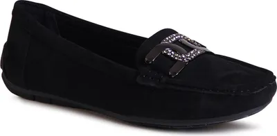 Produktbild von topschuhe24 3006 Damen Komfort Mokassins Slipper Glitzer, Farbe:Schwarz, Größe:37 EU