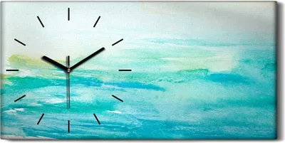Produktbild von Dekor Leinwand Uhr Wandbilder Geräuschlos 60x30 Malerei Abstrakte Kunst - schwarze Hände