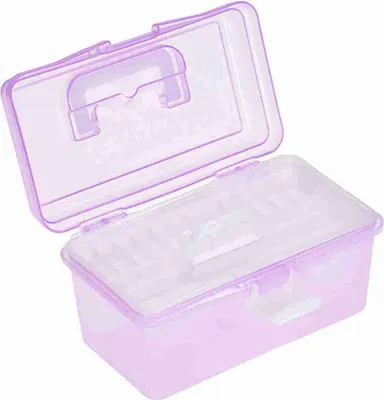 Zdjęcie produktu dla Przezroczyste plastikowe pudełko do przechowywania akwareli Materiały do malowania olejnego Wielofunkcyjna walizka Przenośna dla artystów Studenci