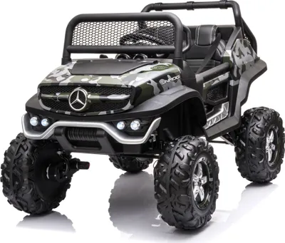 Produktbild von FINOOS Kinder elektroauto Mercedes Unimog 12V Elektroauto für Kinder, kinderauto, Kinder elektroauto mit 2,4 Ghz Fernbedienung, 4x4 Allrad angetrieben, 1-5 Jahre (Camouflage)
