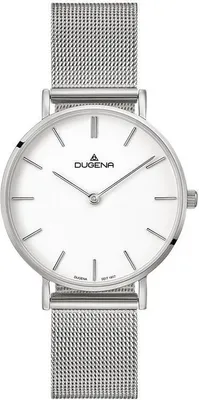 Produktbild von Dugena Damen-Armbanduhr 4460745, Quarz, Edelstahl, 3 bar