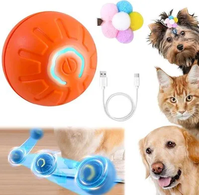 Produktbild von Interaktive, automatische Katzen- und Hundespielkugel für kleine Haustiere; mit Bewegungssensor; für Katzen und kleine Hunde.